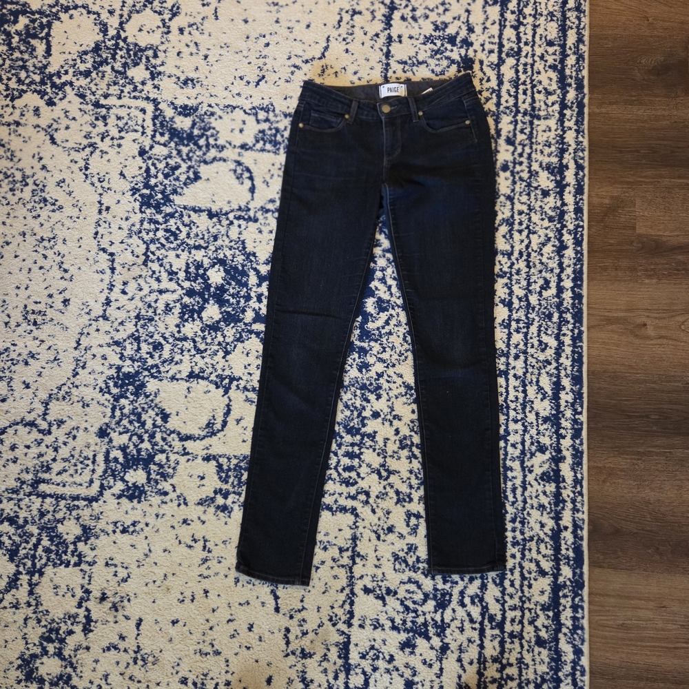 PAIGE Dark Indigo Skinny Jeans